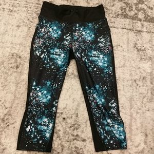 La vie en Rose aqua athletic capris